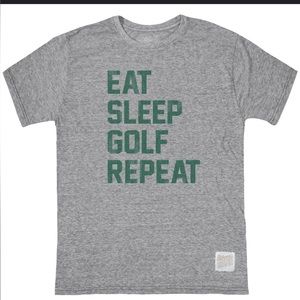 Eat sleep golf repeat NWT retro brand mens XL tshirt